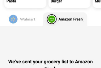 LG’s new recipe service uses Walmart and Amazon Fresh to deliver ingredients