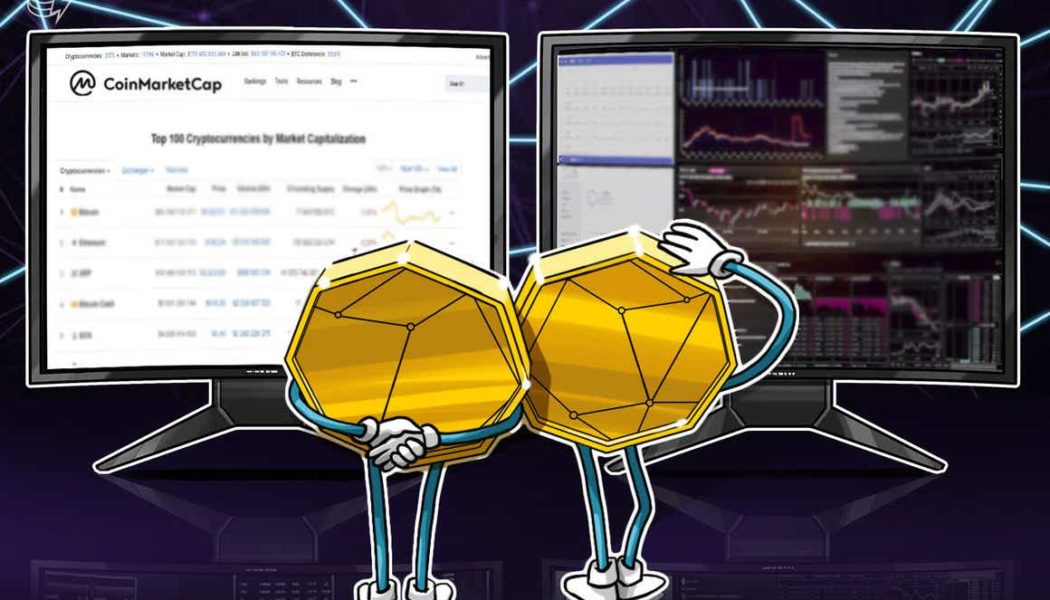 Only a paper moon: Bitcoin price briefly shows $870B on CoinMarketCap