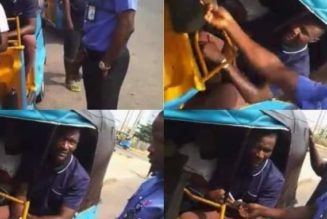 Policeman Gives Tricyclist, Passengers Cash In Enugu As Christmas Gifts