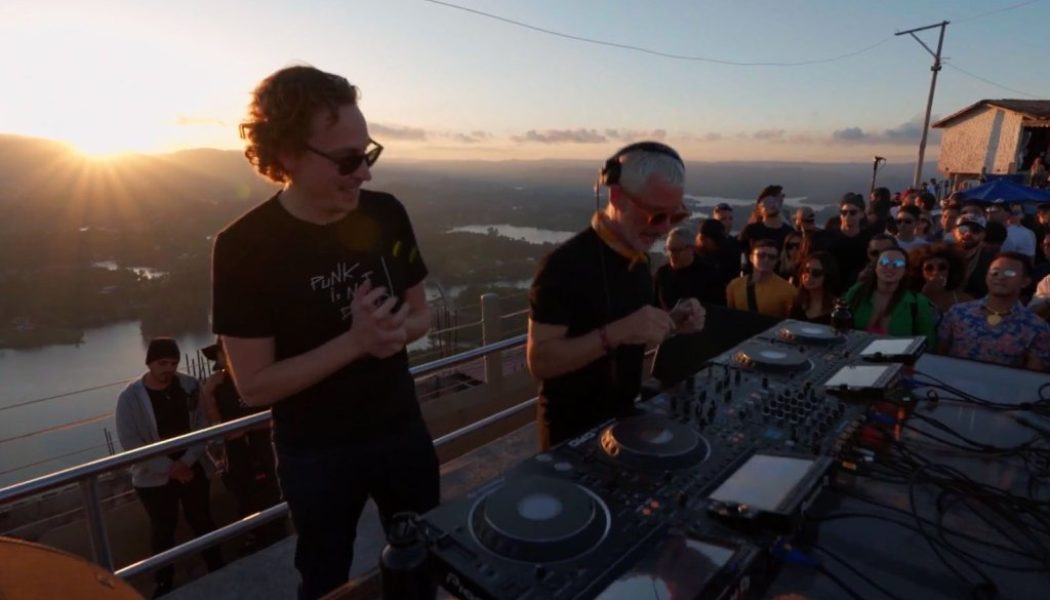 Watch Above & Beyond Play From the Top of a Granite Monolith in Colombia