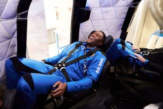 Watch as Blue Origin plans to launch its first crew of six to space, with Michael Strahan on board