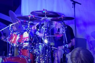 Watch IRON MAIDEN’s NICKO MCBRAIN Perform ‘The Writing On The Wall’ Live For First Time