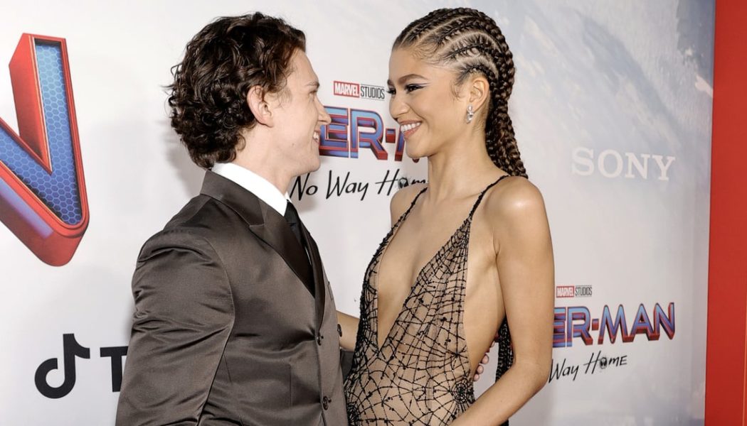 Zendaya Stuns in a Slinky Spiderweb Slip Dress and a Gothic Venetian Mask