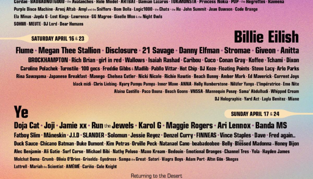 Coachella 2022 Lineup: Kanye West, Billie Eilish & Harry Styles Top the Bill