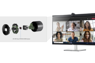 Dell’s videoconferencing monitor has a 4K webcam, USB-C hub, and more