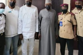 Photo: Otedola Escorts Dangote To Renew Driver’s License In Lagos