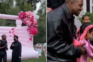 PHOTOS: After Online Rant, Kanye West Attends Daughter, Chicago’s Birthday Party