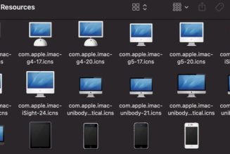 User Discovers Old Apple Icons Buried in macOS Systems Folder