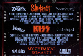 Aftershock Festival 2022 Lineup: Foo Fighters, Slipknot, KISS, My Chemical Romance, and More