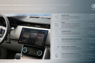 Amazon’s Alexa is coming to thousands of Jaguar and Land Rover vehicles
