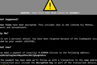 Asustor network storage devices are being hit by a nasty ransomware attack