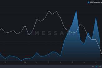 Cardano daily transaction volume surges but ADA prices slump