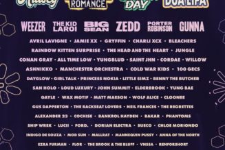 Dua Lipa, My Chemical Romance, Green Day and Halsey to Headline Firefly Festival