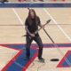 Former MACHINE HEAD Guitarist PHIL DEMMEL Plays U.S. National Anthem At DUBLIN GAELS Basketball Game (Video)