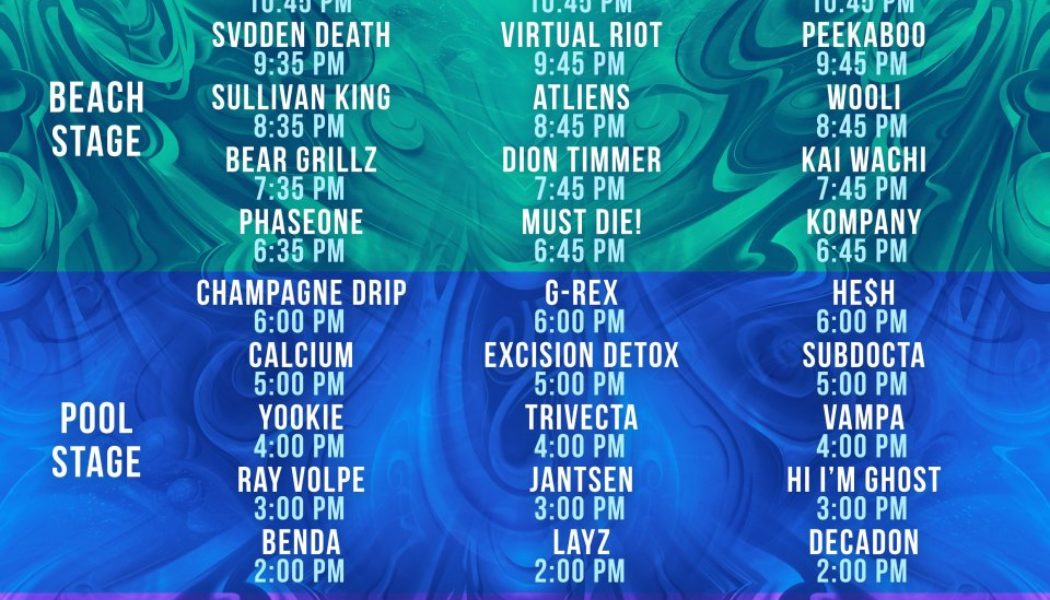 Here Are the Set Times for the First-Ever Paradise Blue, Excision’s Cancún Oceanfront Festival
