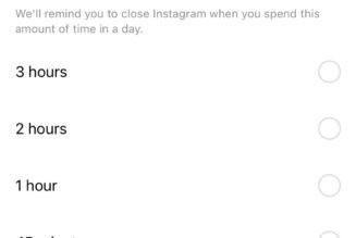 Instagram is reportedly removing shorter daily time limit options from its app