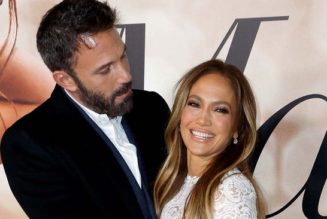 J.Lo Wore a Little White Wedding Dress on the Red Carpet With Ben Affleck