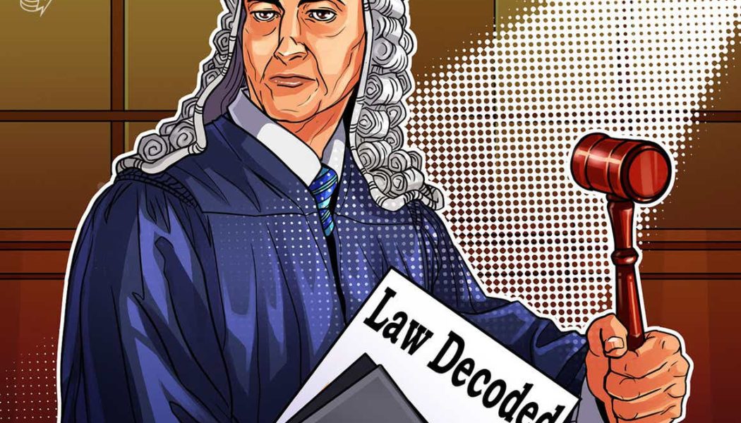 Law Decoded: Tangible wins, new menaces and the global crypto taxation drive, Feb. 1–7