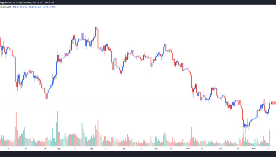 NEO price climbs after China’s BSN gives the project the green light on NFT marketplaces