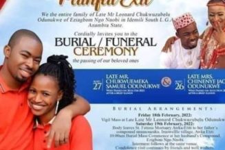 Newly Wedded Couples to Burried together after husband was poison