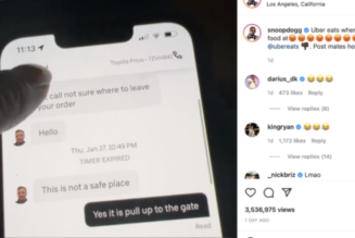 Snoop Dogg Facing Potential Lawsuit from Uber Eats Driver