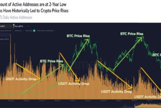 Tether daily active addresses down to a two-year low: Santiment