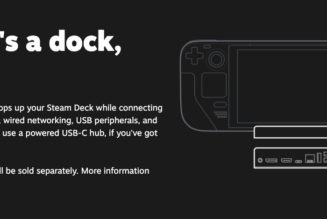 The official Steam Deck dock won’t be available at launch