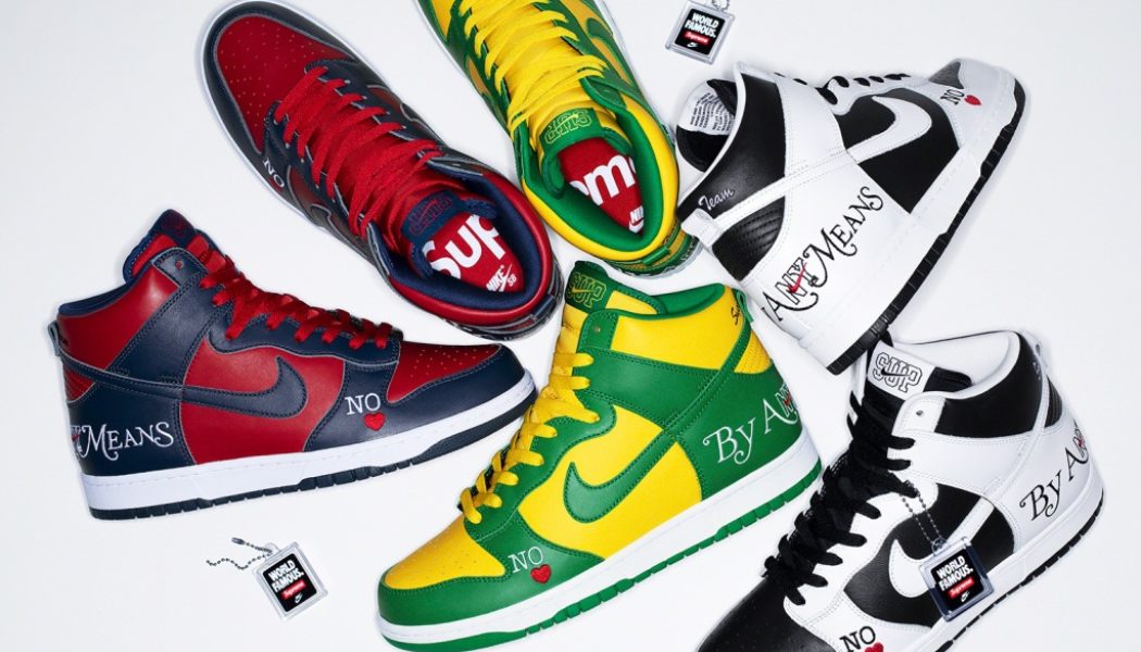 The Supreme x Nike SB Dunk High Collection To Release This Week