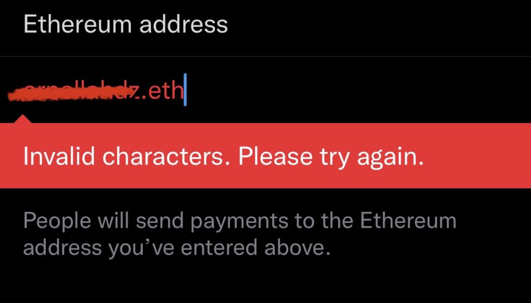 Twitter enables users to give and receive Ethereum tips natively