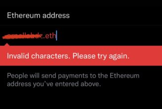 Twitter enables users to give and receive Ethereum tips natively