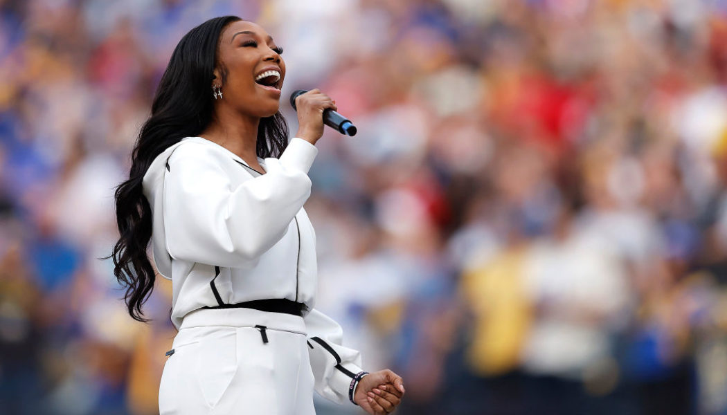 Twitter Reacts To Brandy Honoring Whitney Houston At NFC Championship Game, Performed National Anthem