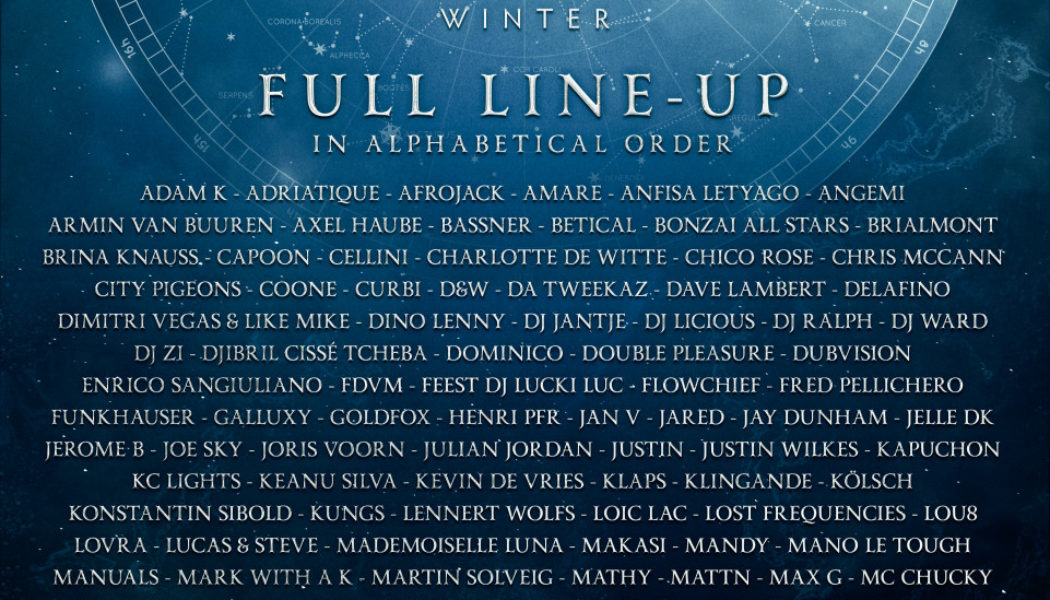Armin van Buuren, Afrojack, More to Perform at Tomorrowland’s 2022 Winter Edition