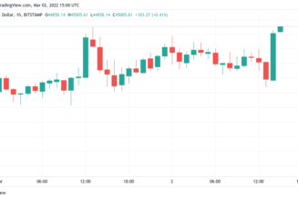 Bitcoin casts off dip, climbs past $45K as Fed signals rate hike coming in March