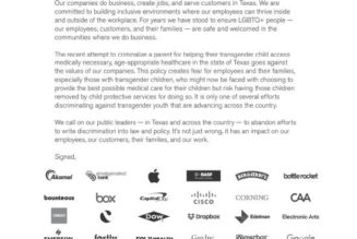 Google, Apple, Meta and others call on Texas to drop anti-trans legislation