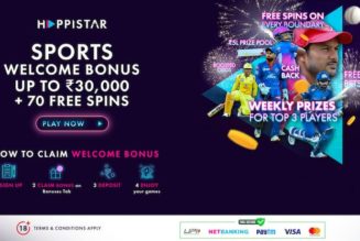 Happistar IPL Betting Offers | ₹30000 IPL Free Bet + 70 Free Spins