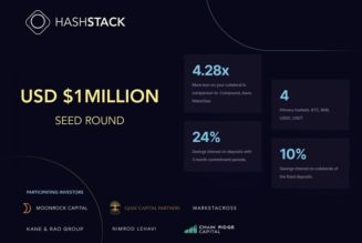 Hashstack secures $1M seed funding for its under-collateralized DeFi loans project