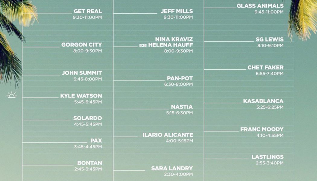 Here Are the Set Times and Schedule for CRSSD Festival 2022