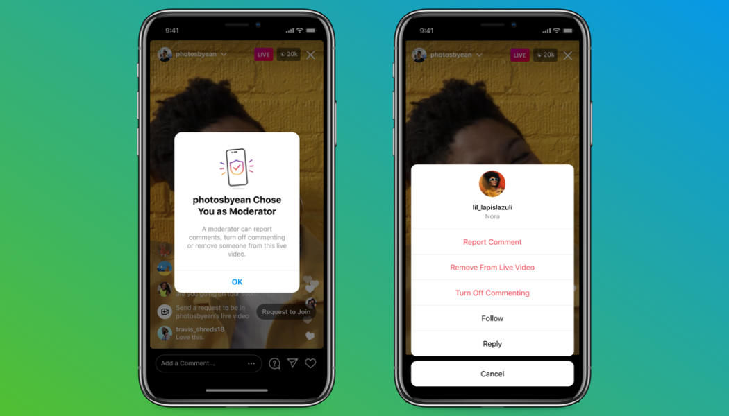 Instagram is finally letting livestreamers add moderators