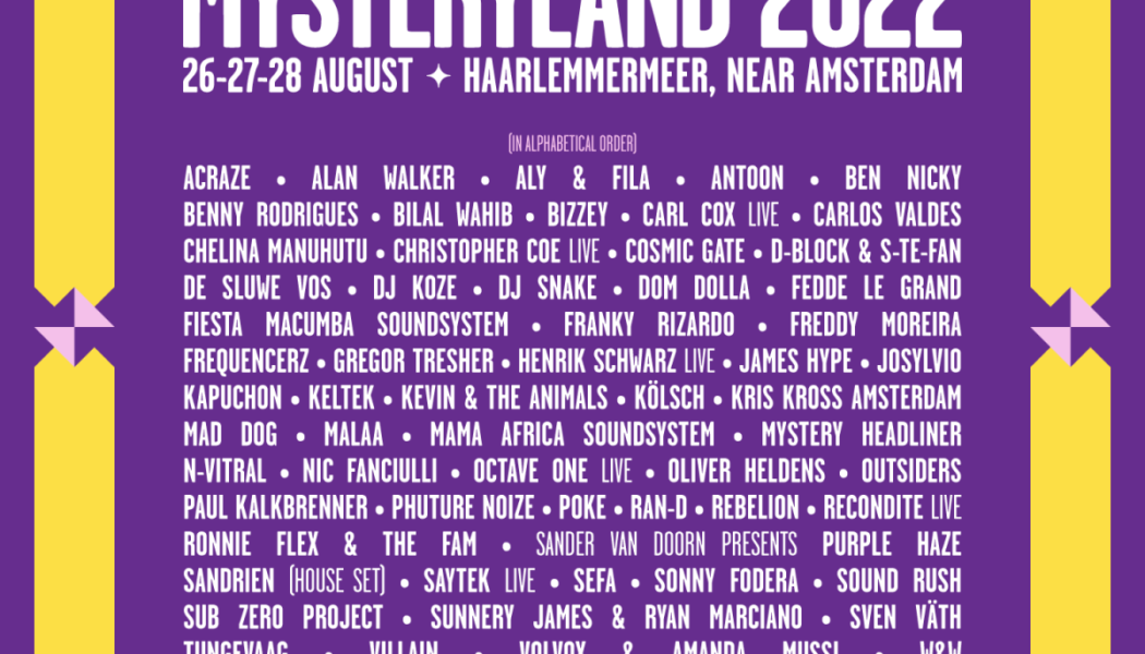 Mysteryland Unveils Stacked 2022 Lineup With DJ Snake, ACRAZE, Alan Walker, and More