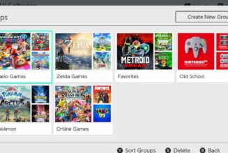Nintendo finally adds folders to the Switch, kind of