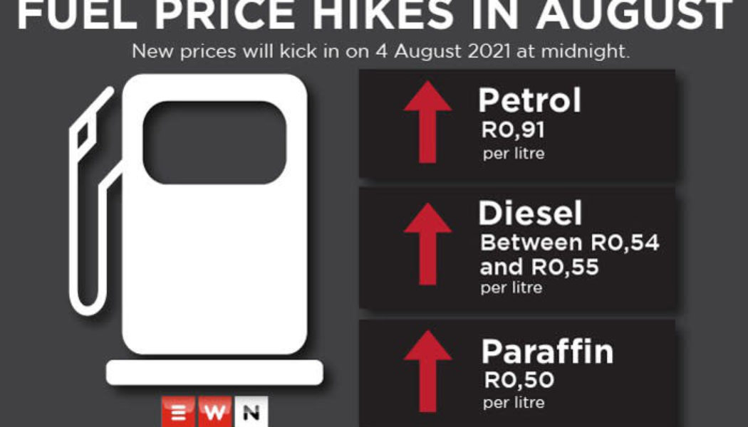 Petrol Price Hike Expected by Midnight in South Africa