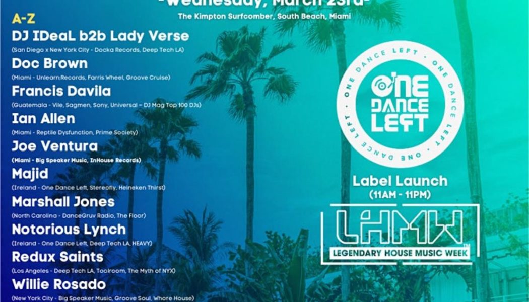 Surfcomber Hotel’s “Legendary House Music Week” to Feature Over 30 DJs During MMW 2022