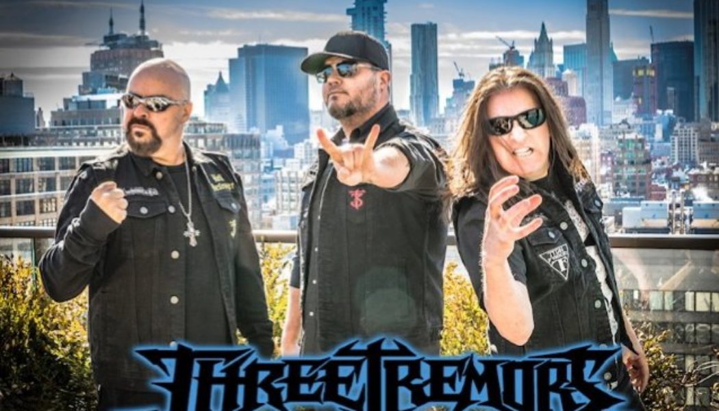 THE THREE TREMORS Feat. TIM ‘RIPPER’ OWENS, SEAN PECK And HARRY CONKLIN: ‘Kryptonian Steel’ Music Video