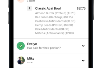Uber Eats brings bill splitting to deliveries