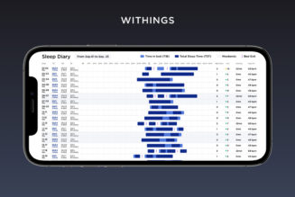 Withings adds new diary feature to its sleep mat