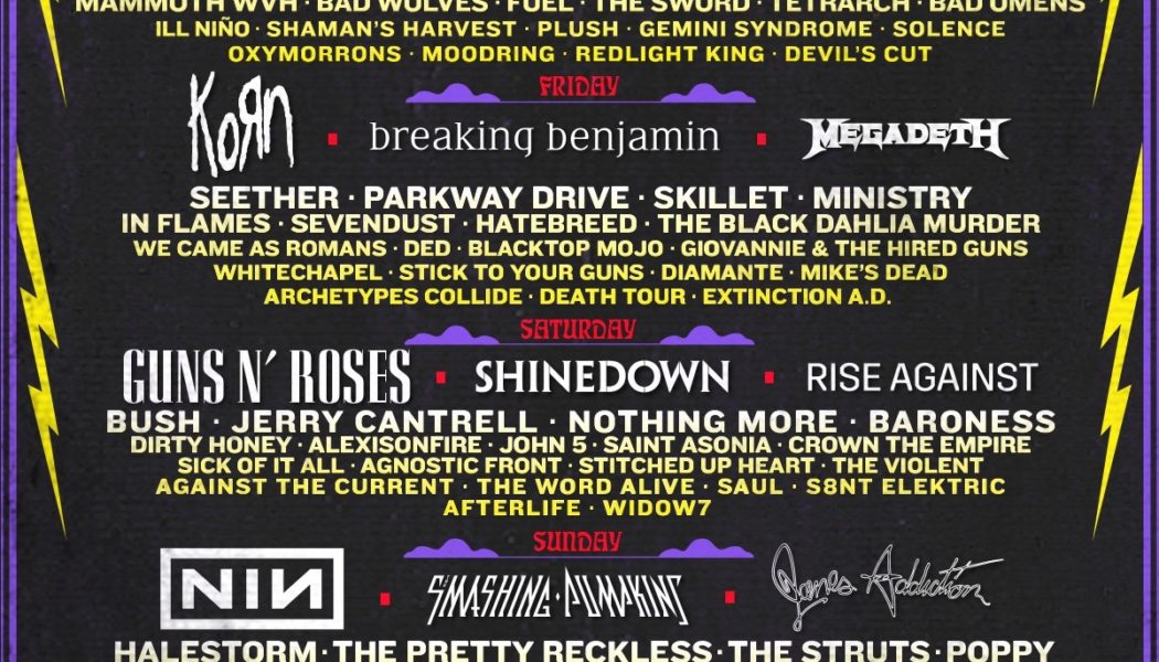 2022 Welcome to Rockville Festival Taps Nine Inch Nails to Replace Foo Fighters as Sunday Headliner