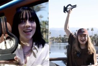 Billie Eilish Surprises girl in red with a Norwegian Grammy at Coachella