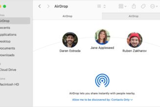 How to use AirDrop on a Mac