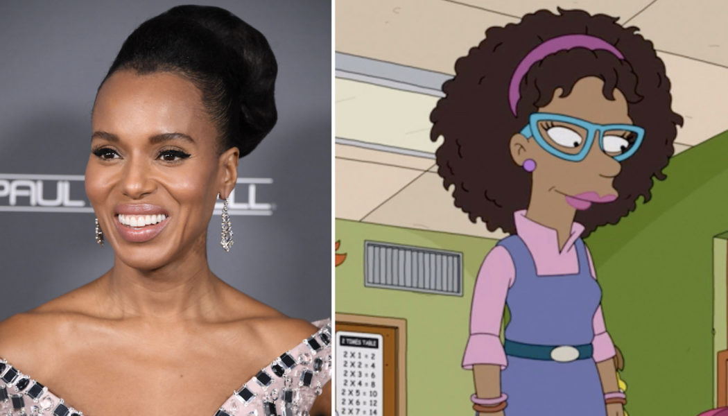 Kerry Washington Cast in The Simpsons as Bart’s New Teacher