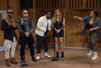 Lizzo Time-Travels to a 2008 Studio With Black Eyed Peas for ‘SNL’ Skit
